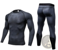 Black mesh-patterned compression gym shorts set made of breathable fabric for athletic performance and support