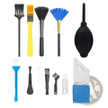 Black rubber blower bulb with narrow nozzle and rounded body for computer cleaning kit and electronics maintenance set