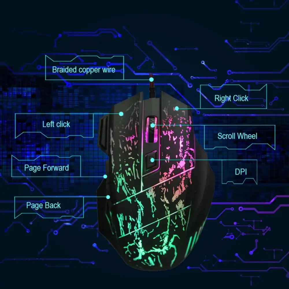 Arbaglobal precision rgb ergonomic gaming mouse with black textured surface and vibrant pink and green rgb lighting