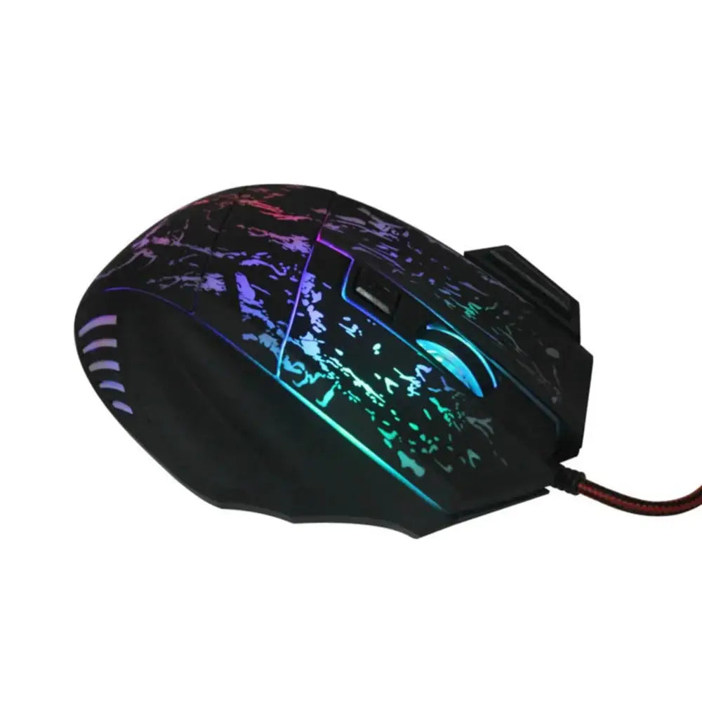 Black Arbaglobal Precision RGB ergonomic gaming mouse with glossy finish and vibrant shifting RGB lighting