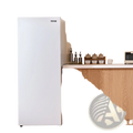 White vevor convertible freezer refrigerator 11 cu ft frost free with sleek minimalist design and white finish