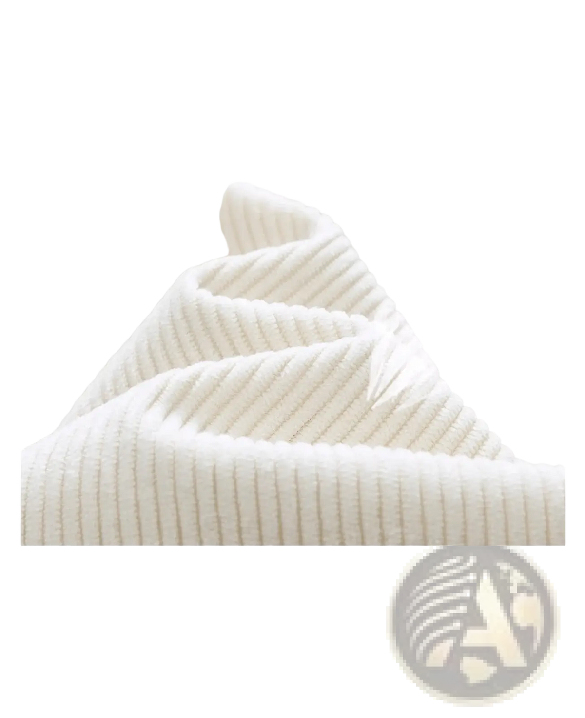 Off-white corduroy hooded baseball jacket featuring ribbed texture and solid color for casual wear