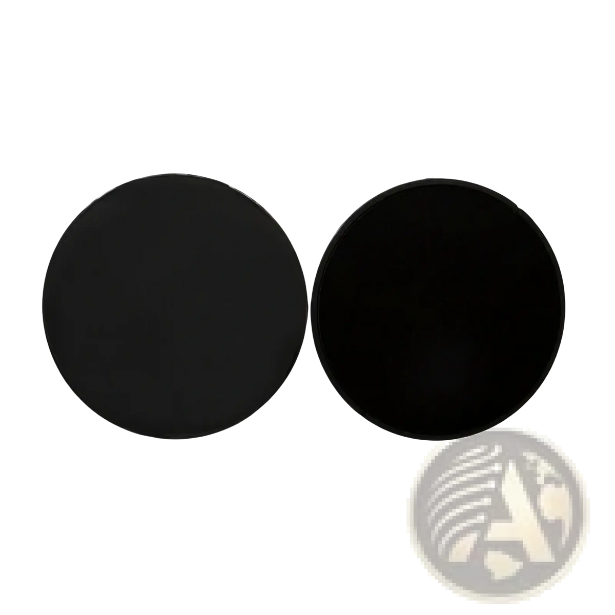 Black circular silicone core sliders exercise gliding discs designed for fitness workouts and muscle toning