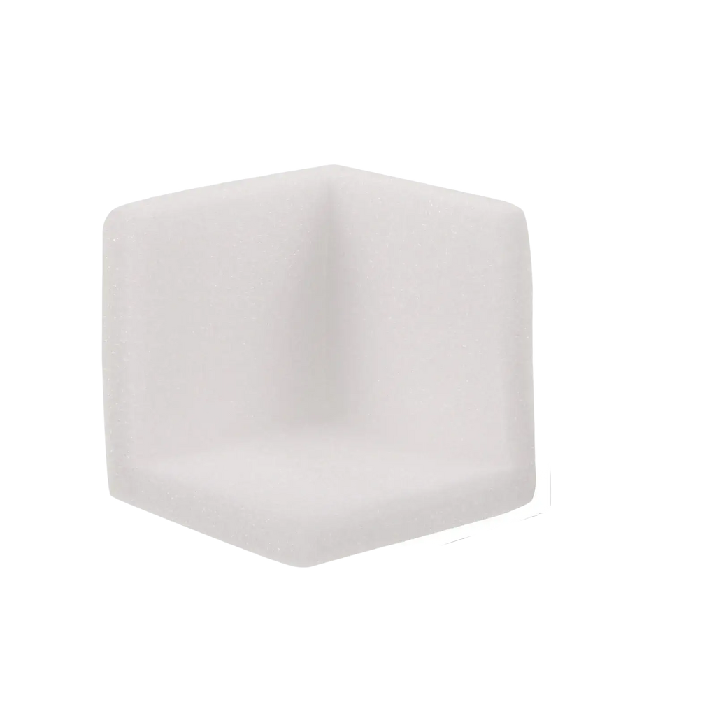 Translucent white soft foam corner protectors measuring 3.93 inches for table corners in a 10pack set