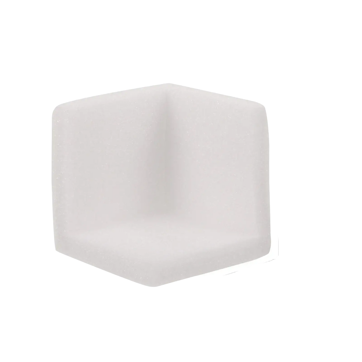 Translucent white soft foam corner protectors measuring 3.93 inches for table corners in a 10pack set