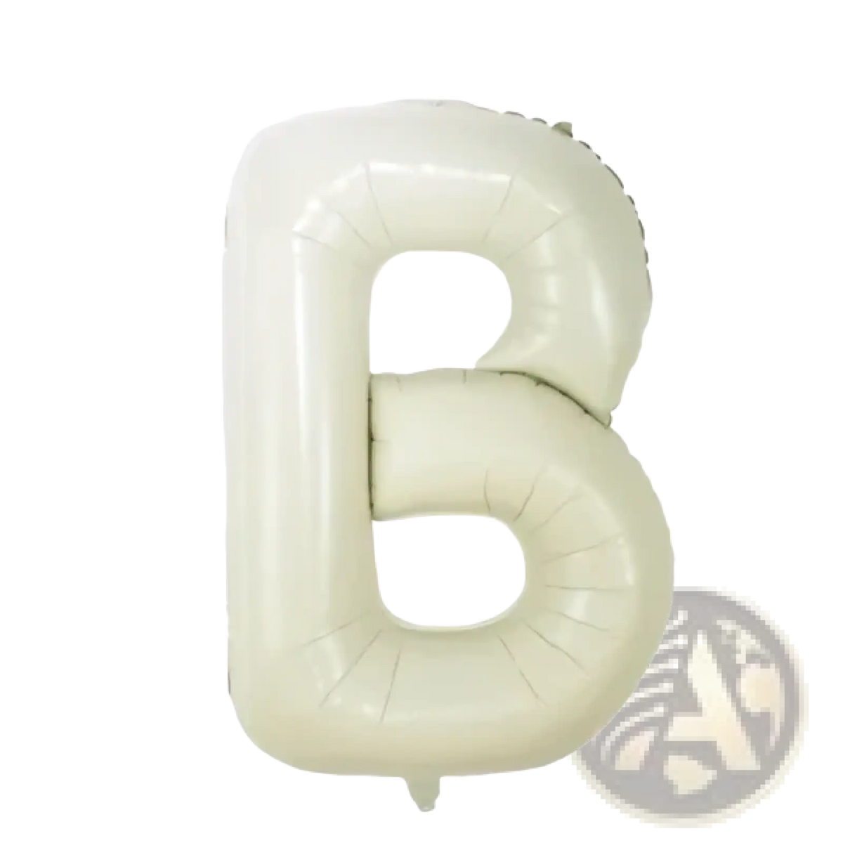 Cream white 40 inch inflatable letter b foil balloon in cream color made of durable material for decoration use