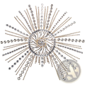 Crystal rhinestone bridal head chain hair jewelry featuring a radiant gold-toned rhinestone with clear faceted crystals