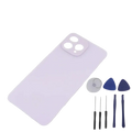 Light purple cubot p80 battery cover back side with smooth matte finish and precise triple-camera cutout replacement housing