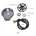 Silver plastic shell with sleek curved design and central hole for high pressure automatic cup washer use