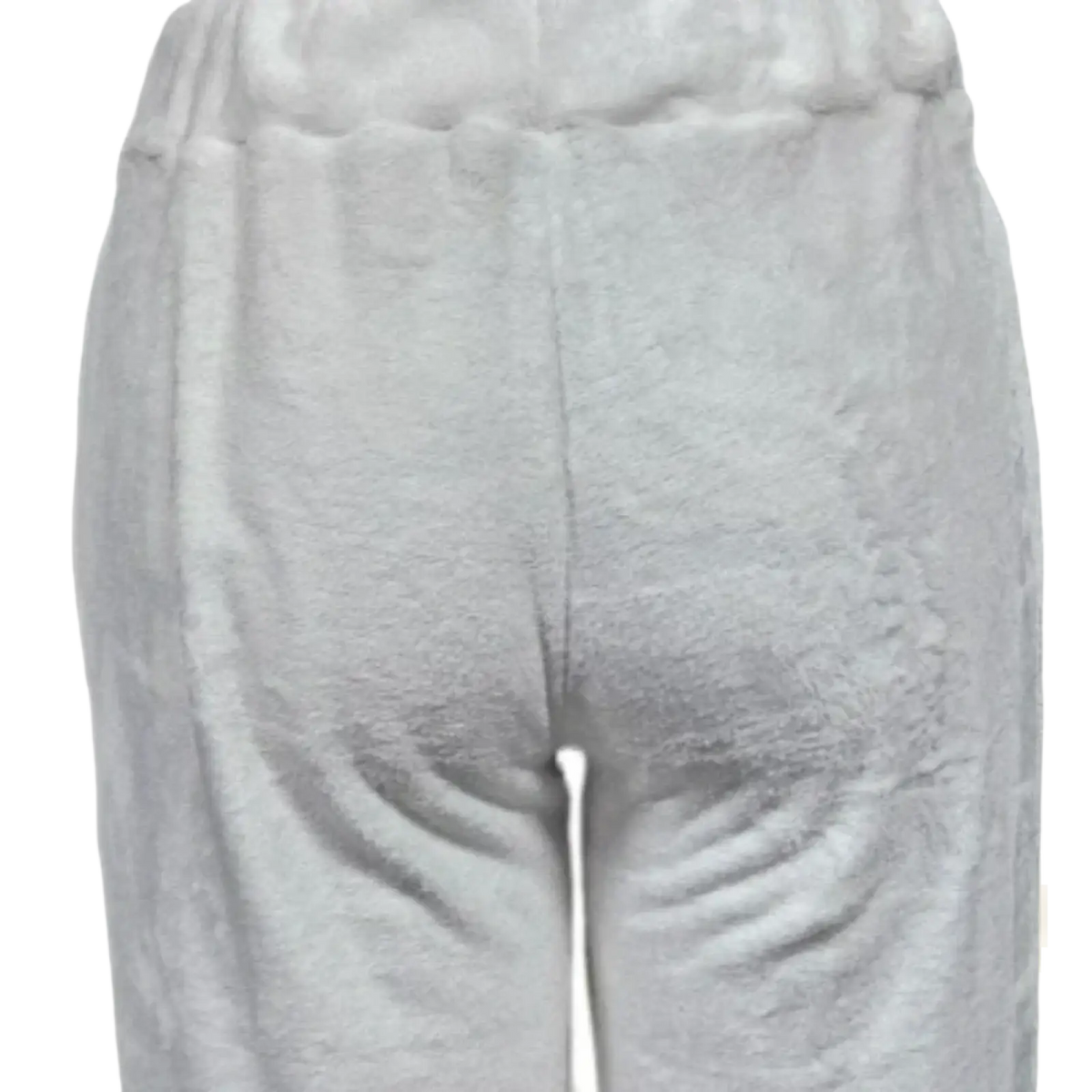Gray textured sweatpants with elastic waistband custom lounge pants loose fit drawstring trousers for comfort wear