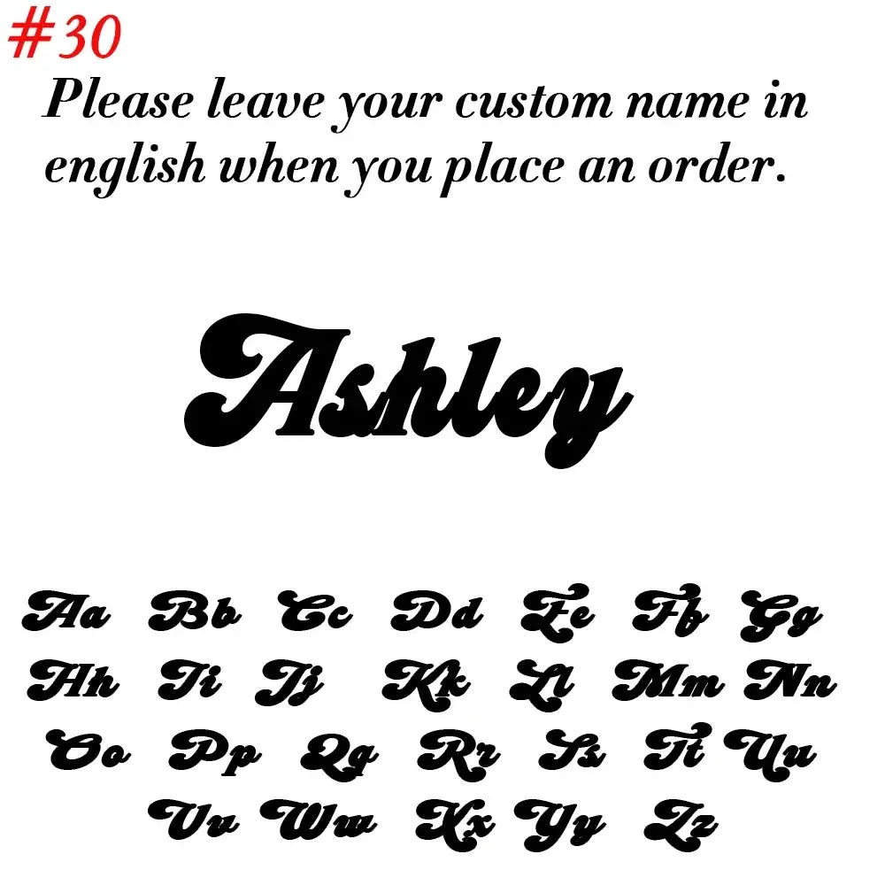 Black cursive custom nameplate stainless steel keychain with personalized engraving for a unique gift option