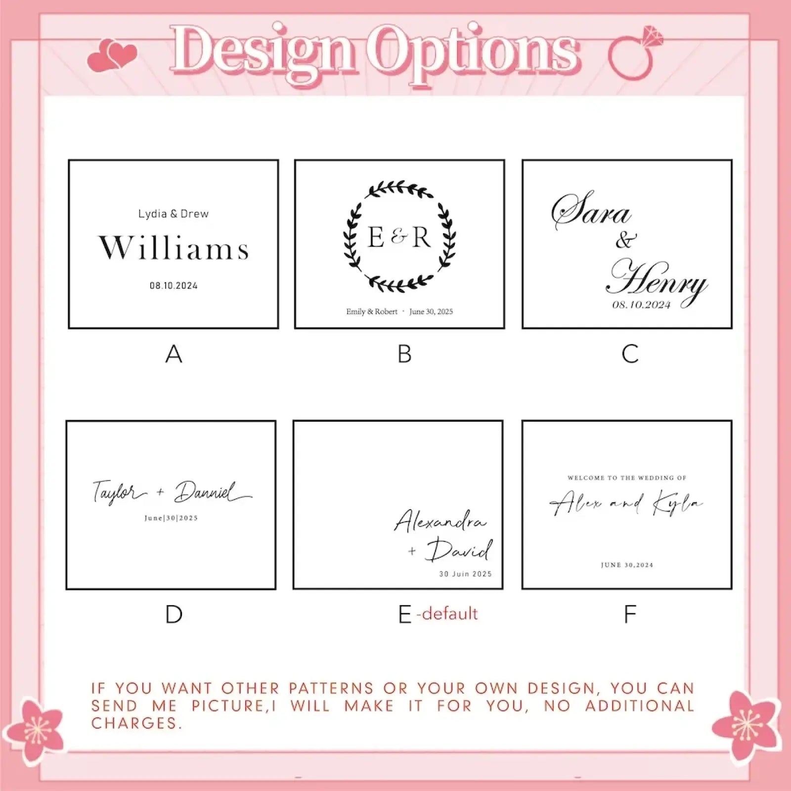 Custom wedding guest book personalized hardcover keepsake with elegant black script monogrammed layouts on white background