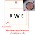 Custom wood ring dish engraved wedding ring holder circular wooden tray with smooth natural finish and subtle grain pattern