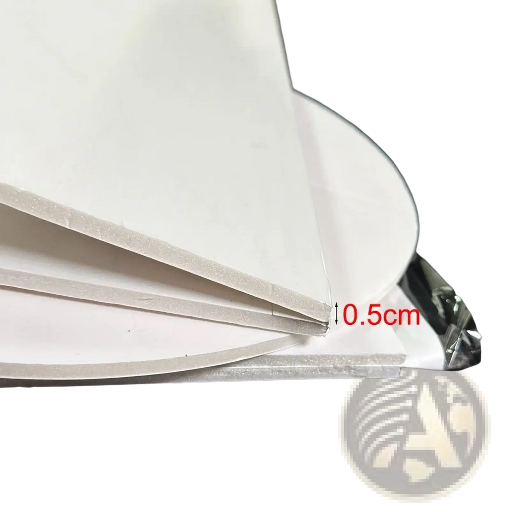 White 0.5cm thick foam board sheets with glossy finish and clean edges for customized arch backdrop board baby shower