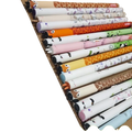 A set of eight colorful cute animal erasable gel pens featuring cartoon designs and soft pastel and vibrant patterns