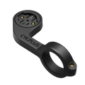 Black cycplus z1 outfront gps bike computer handlebar mount with circular top plate and gold-colored screws visible from back