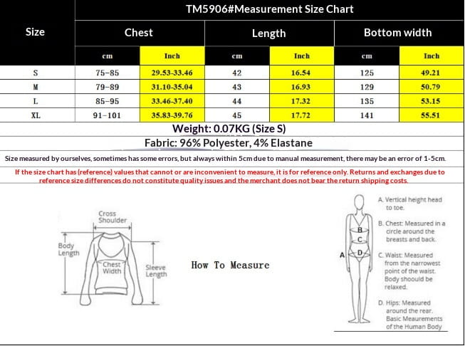 The image displays a size chart for a brown polka dot peplum camisole women’s top with measurements in centimeters and inches for sizes S to XL.