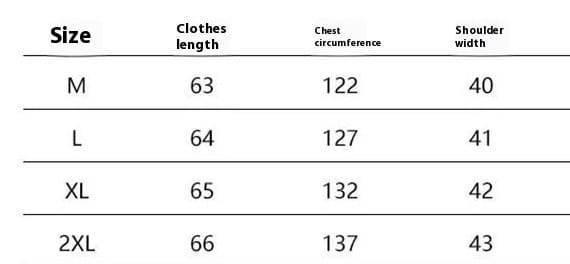 The table displays size measurements for a women quilted puffer vest loose sleeveless outerwear including chest circumference and shoulder width for accurate fitting.