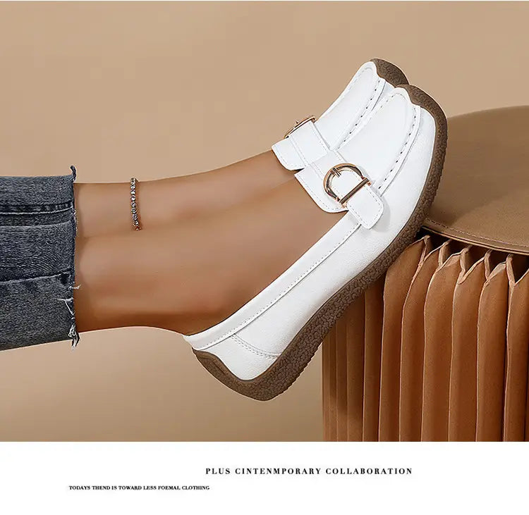 Women’s Soft Flat Loafers with Comfortable Beef Tendon Sole