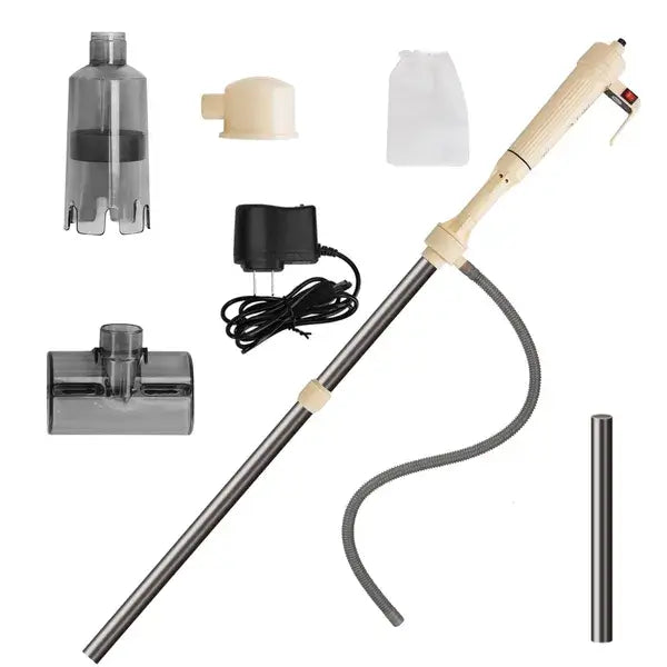Kit ajustable de limpiador de grava para acuario eléctrico con aspiradora