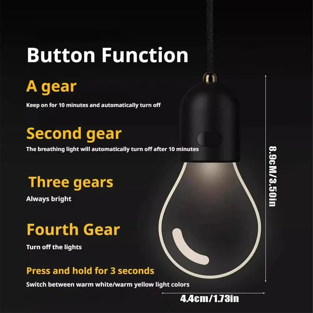 Black decorative led car hanging bulb ambient light with brass top and hanging cord for decorative led bulbs use