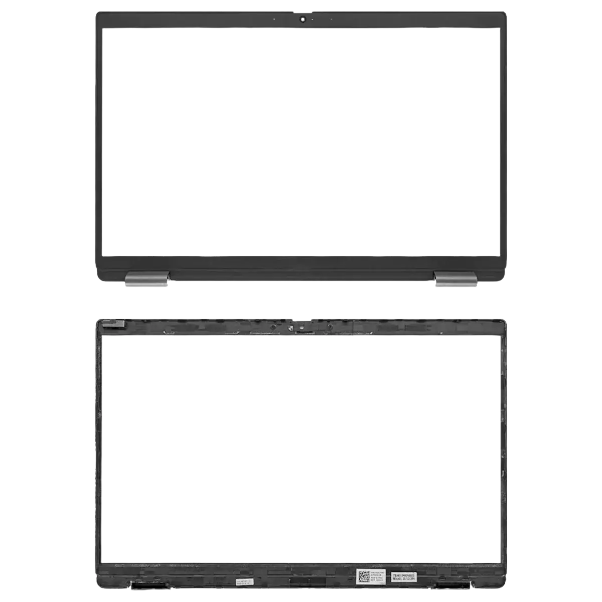 Black dell latitude 5530 5531 replacement case 09t2nw with silver hinges and matte finish bezel for laptop screen
