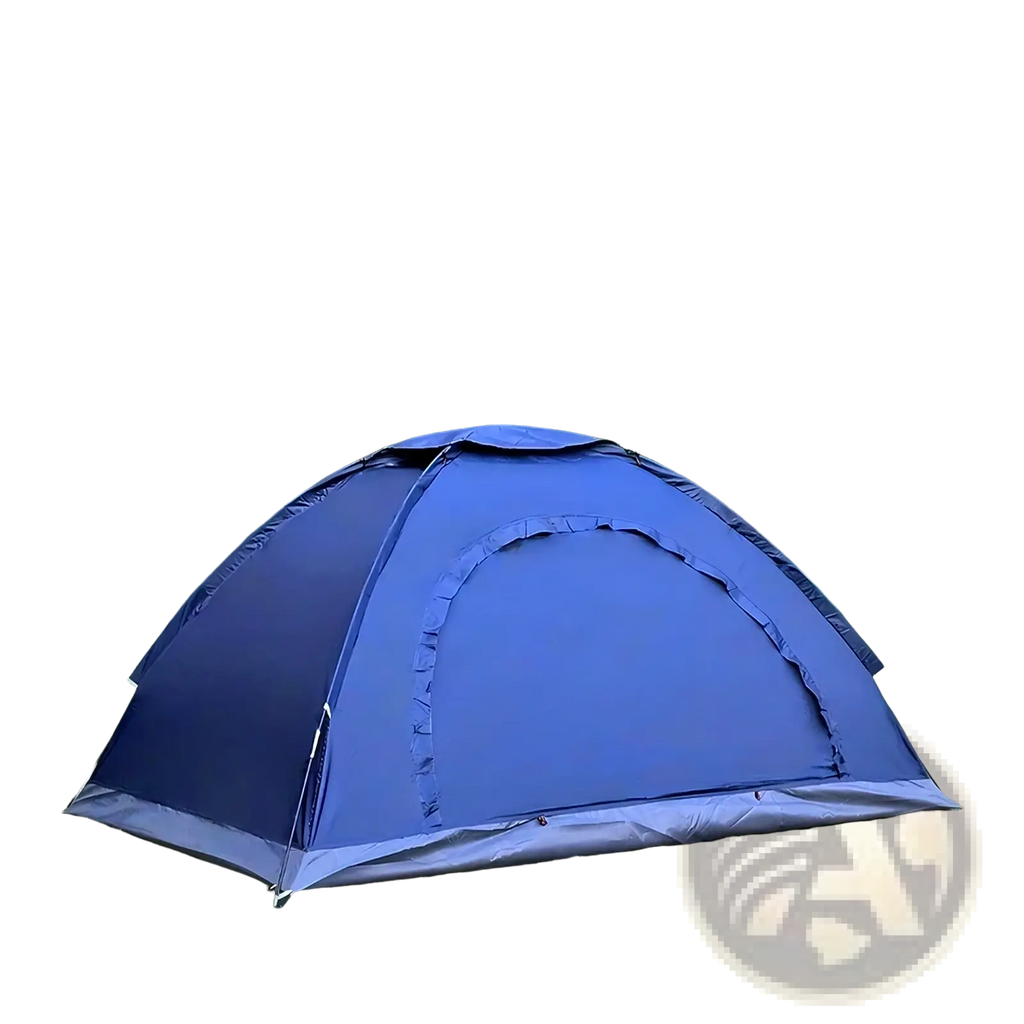Blue desert fox waterproof outdoor camping hiking tent with dome design and reinforced fabric panels for durability