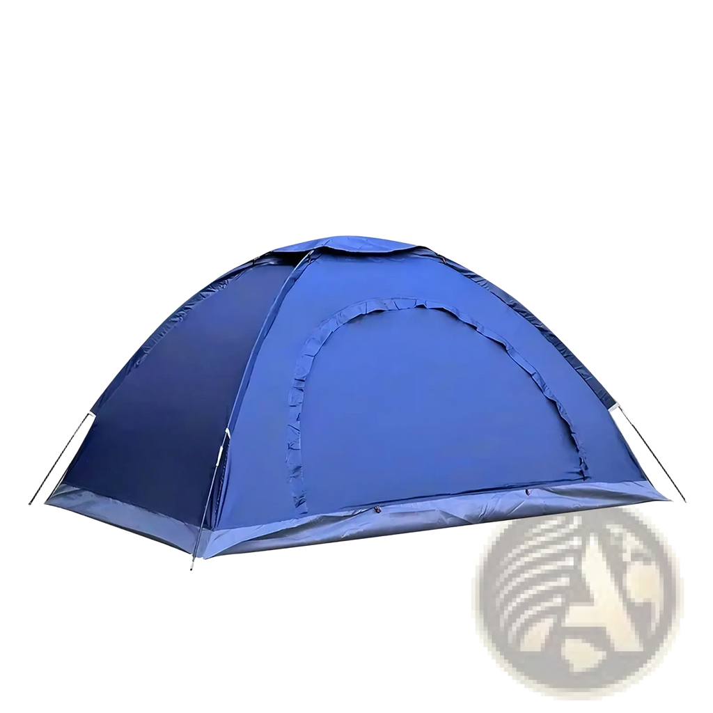 Navy blue Desert Fox waterproof dome tent with reinforced seams made of durable fabric for outdoor camping and hiking