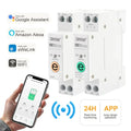 White diygo dgb-63e wifi smart electricity meter with live line energy measurement and color-coded signal lights