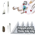 Stainless-steel tweezers with polished finish and fine tips for precise handling in diamond painting tool set
