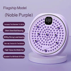 Noble purple flagship digital waist twisting disc with circular foot massager featuring purple massage nodes and display