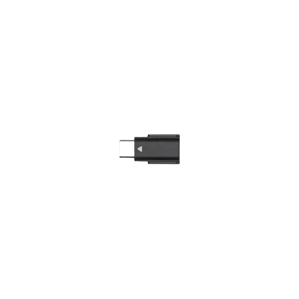 Dji mic mini type c phone adapter black usb-c to lightning adapter with sleek compact design and metallic connector