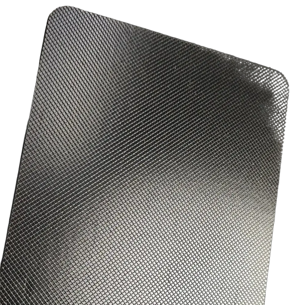 Black textured plastic mat with fine grid pattern for djmax mechanical gaming keyboard with left joystick moves support