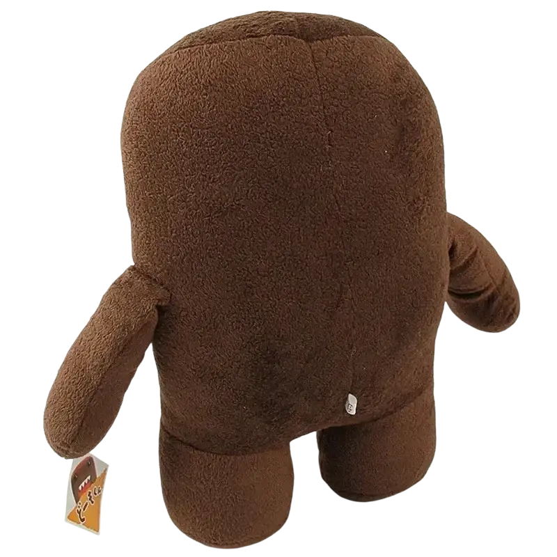 Domo Kun plush toy 20cm brown stuffed animal with soft fuzzy texture and simple rounded limbs