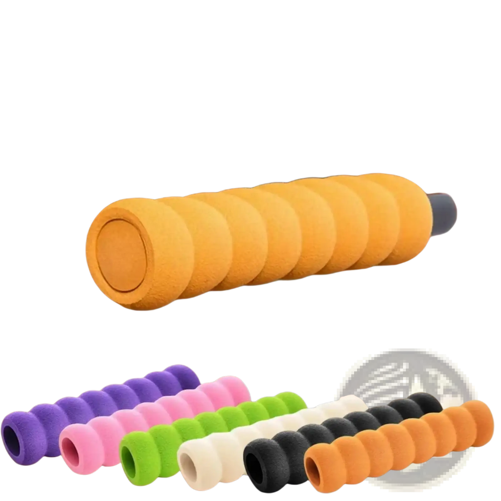 Yellow spiral foam door handle grip safety guard for childproofing 6pcs set providing secure grip and protection