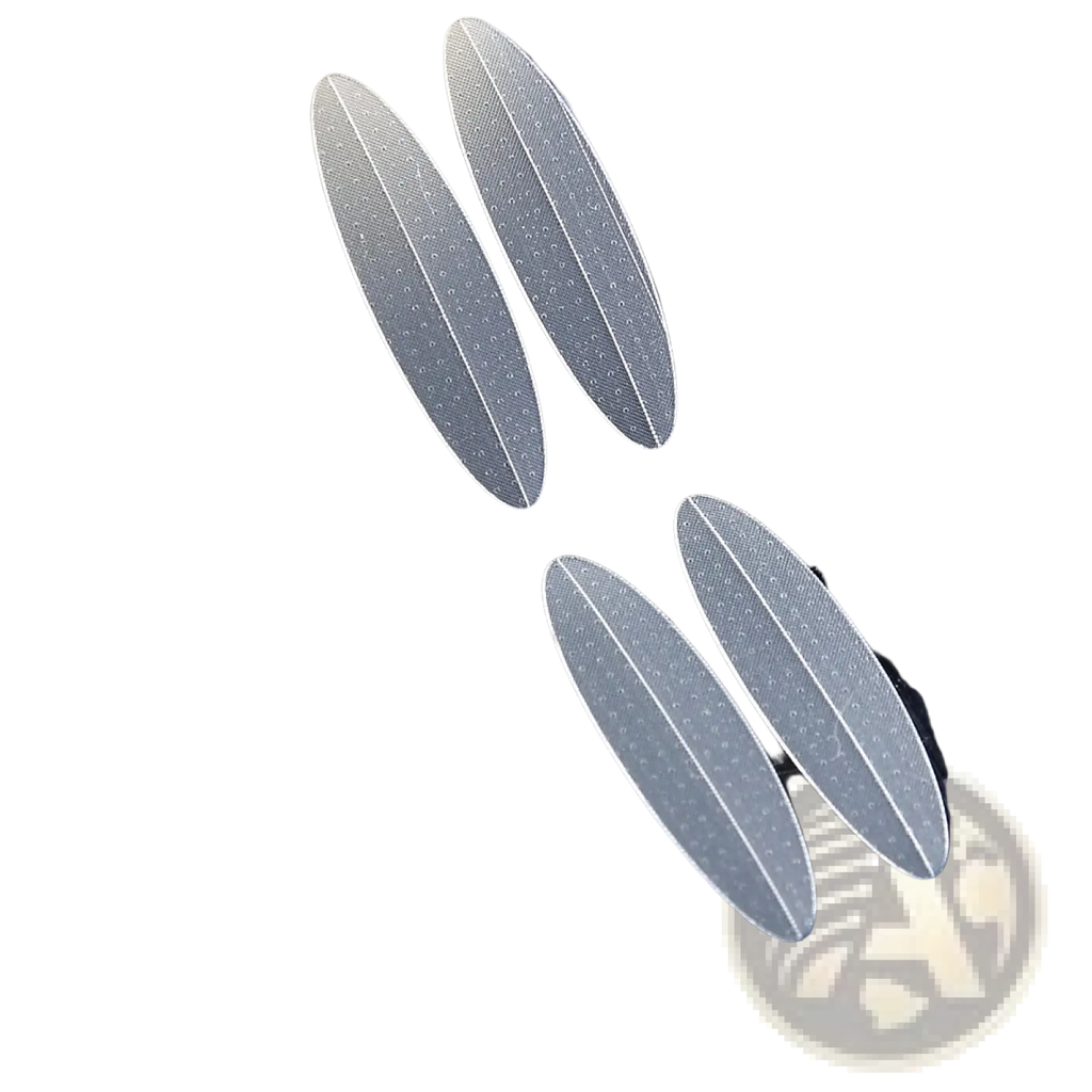 Clear oval-shaped adhesive foot stickers with subtle textured surface in double eyelid stickers 600pcs tape set