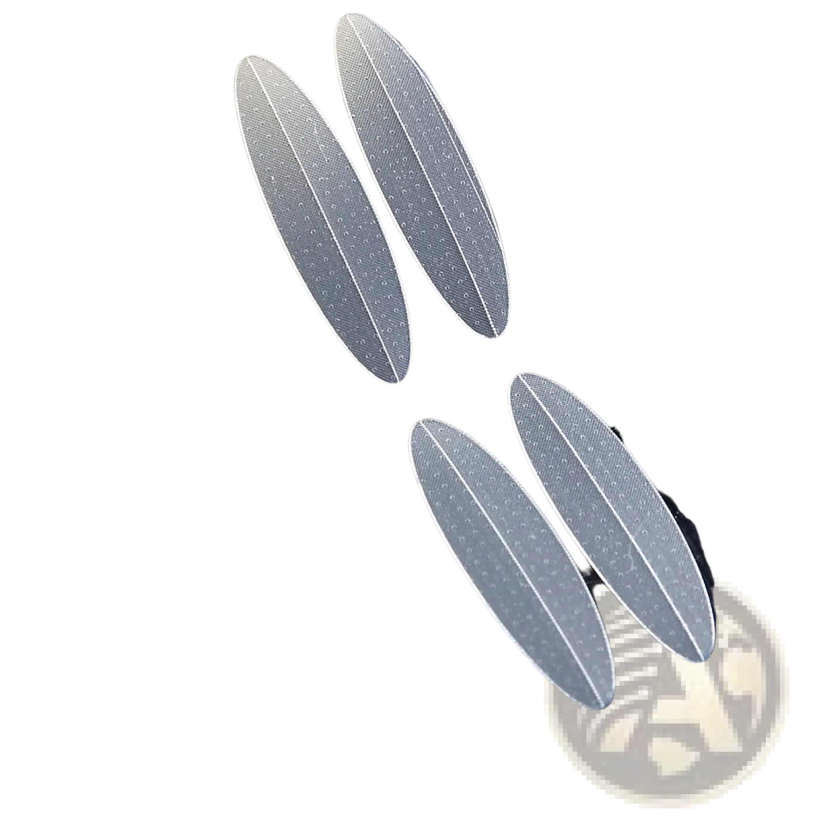 Clear oval-shaped adhesive foot stickers with subtle textured surface in double eyelid stickers 600pcs tape set