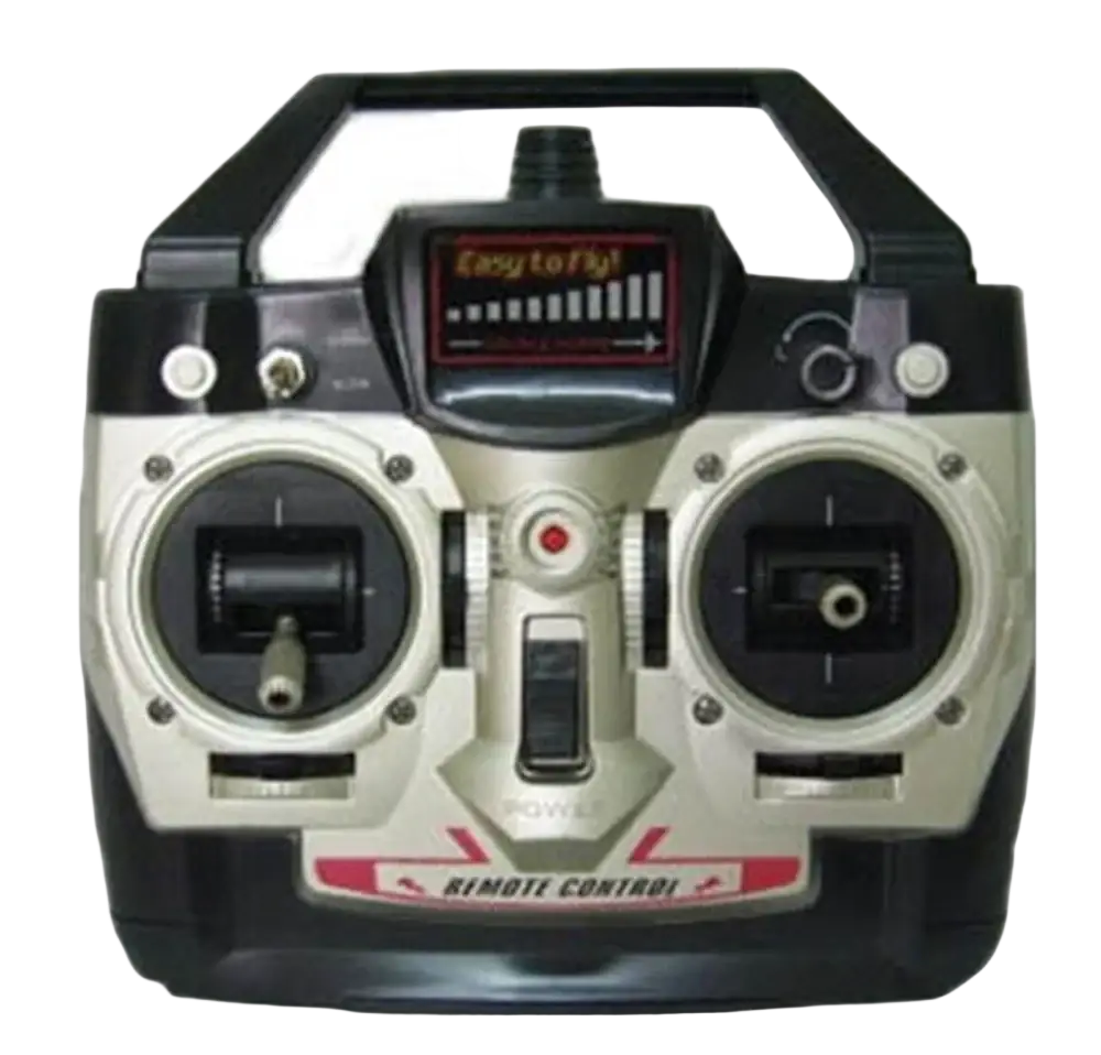 Black and silver double horse remote controller with two joysticks and easy to fly digital display for precise control