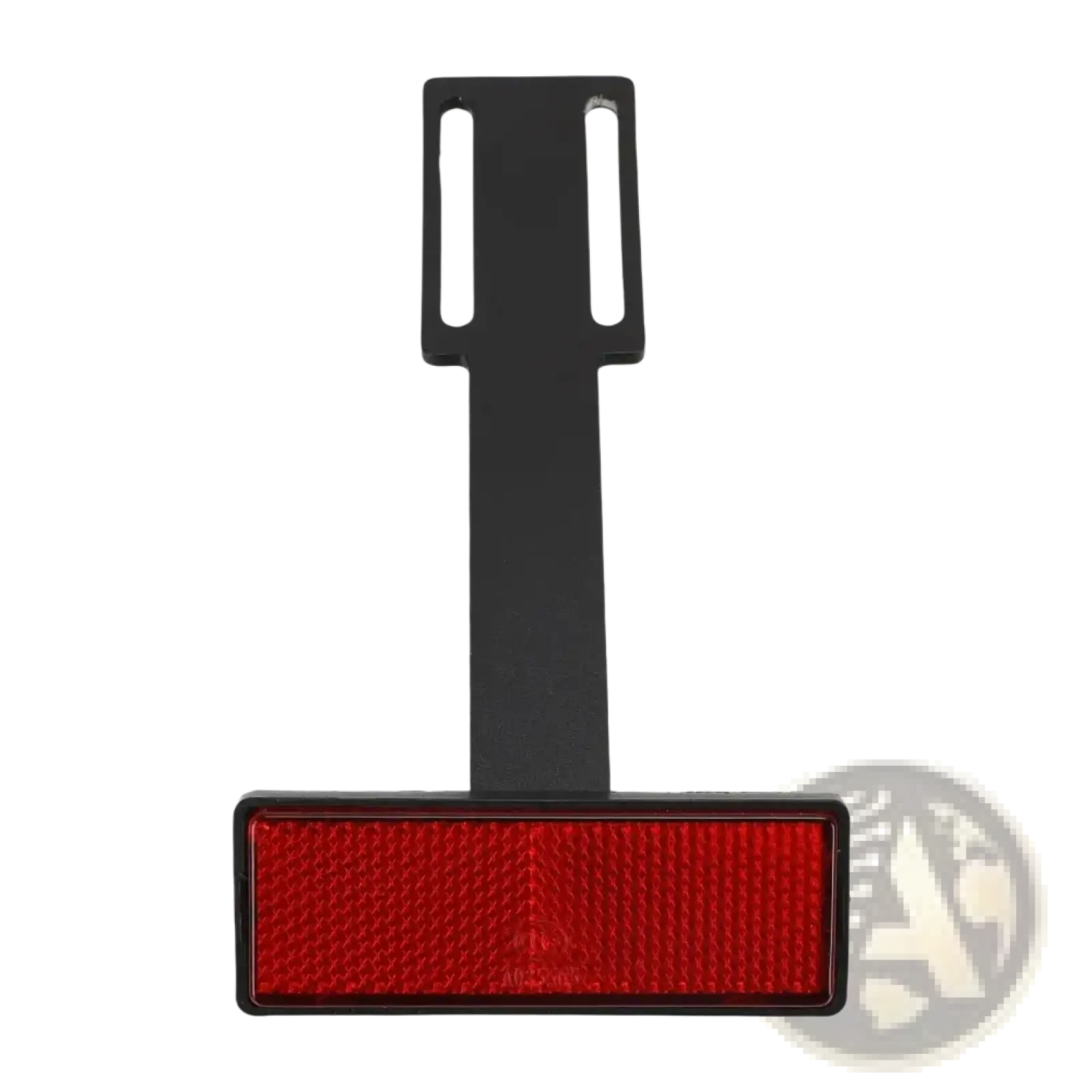 Black rectangular rear reflector with textured red surface and mounting bracket for Ducati Monster 950 fender eliminator
