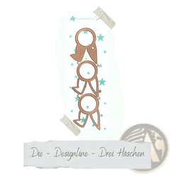 Three stacked copper-colored bunny-shaped metal cutting dies from Creative Depot for Easter egg rabbit baby crafts