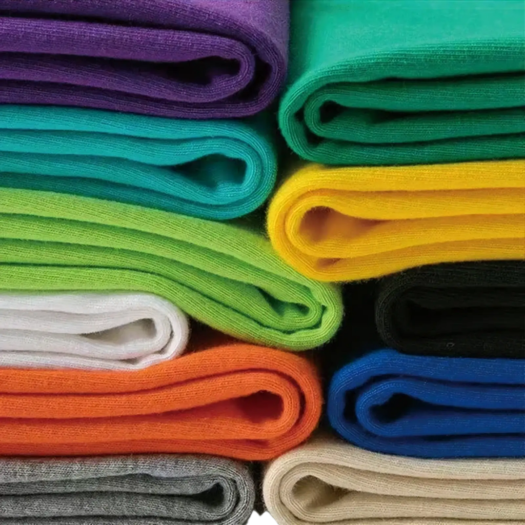 A vibrant stack of colorful knit socks in various hues displayed with the easter goose scooter t-shirt funny y2k top