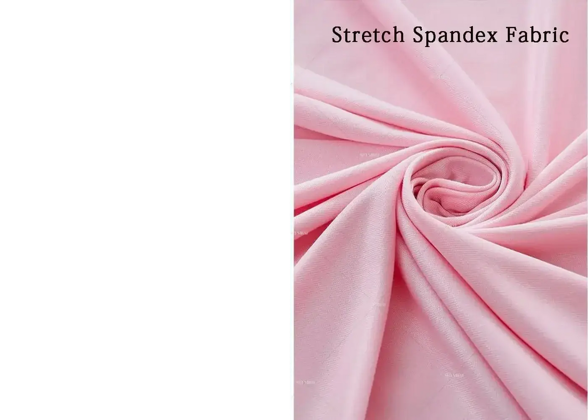 Light blue and pink stretch spandex fabrics with smooth textures featured in easter he is risen backdrop resurrection lily