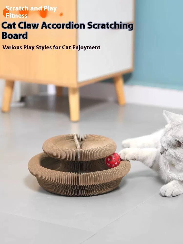 Cat Scratching Board Magic Organ Folding Toy