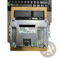 Ecu for hyundai 39125-2b075 engine computer board silver metal unit with black connectors and green indicator light