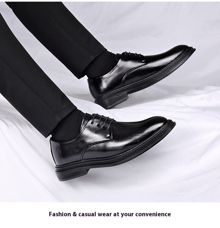 Chaussures de ville habillées Oxford en cuir verni noir pour homme, avec une finition polie et un design à lacets, idéales pour les mariages.