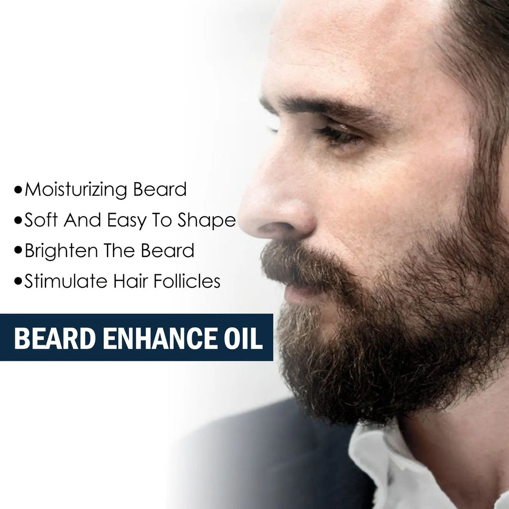Moisturizing Eelhoe ginger root strengthening beard growth oil in a rich dark brown color with a sleek bottle design