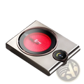 Light gauze silver cat eye sixth generation electric ceramic stove with glowing red induction cooktop and digital control dial