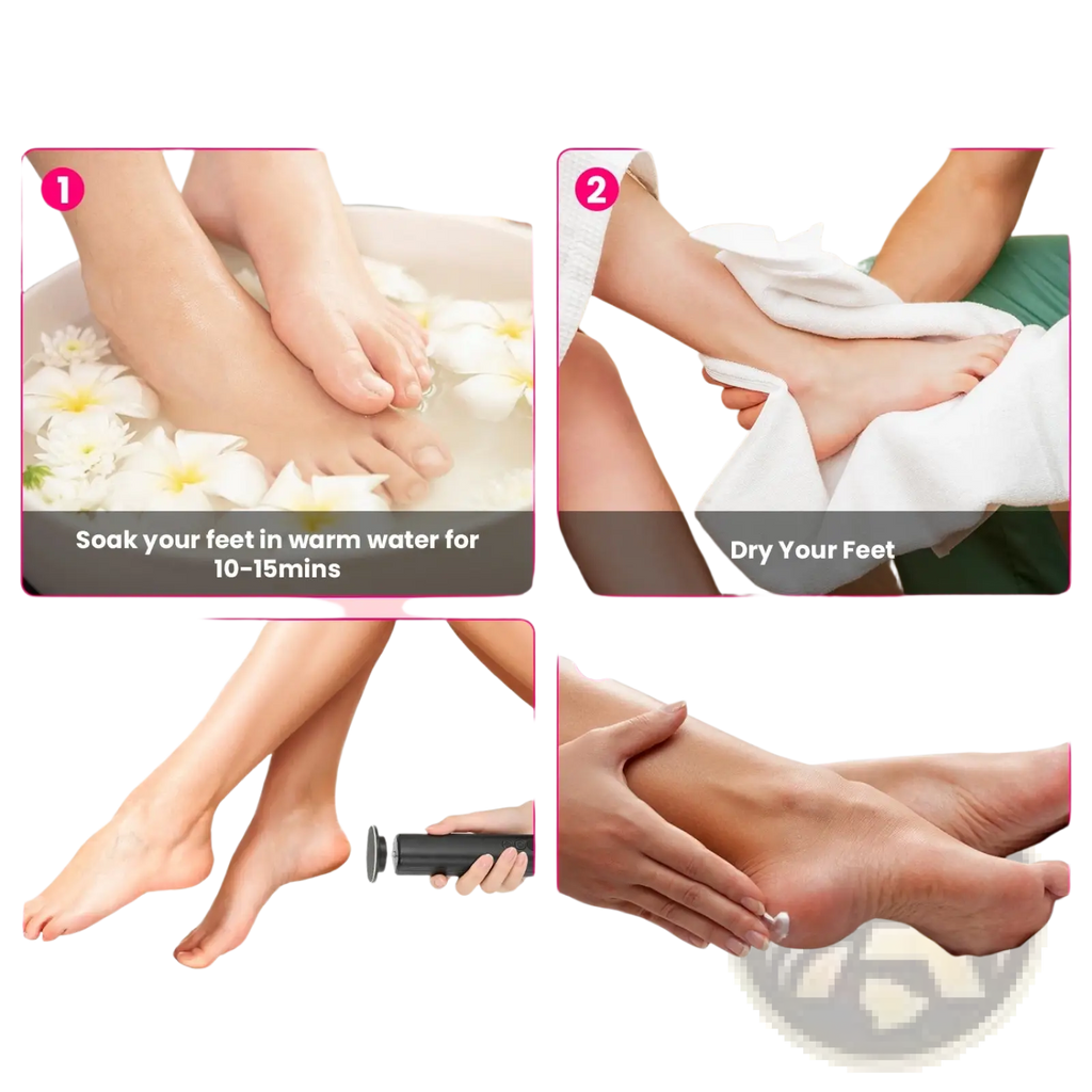 Black electric foot callus remover with cylindrical body and rounded end for effective foot care and nail grinding