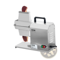 Stainless steel vevor electric meat slicer with black handle and red green power buttons for tenderizing meat