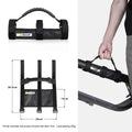 Black rhinowale electric scooter carry strap handle with textured rubber grip and adjustable black straps